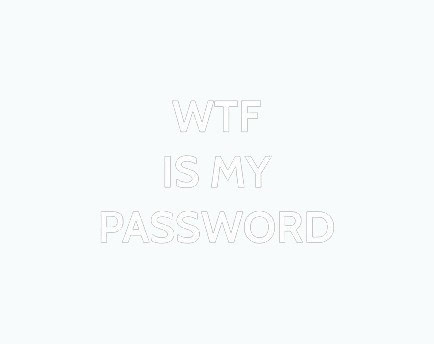 WTF Is My Password- Internet Address & Password Log Book