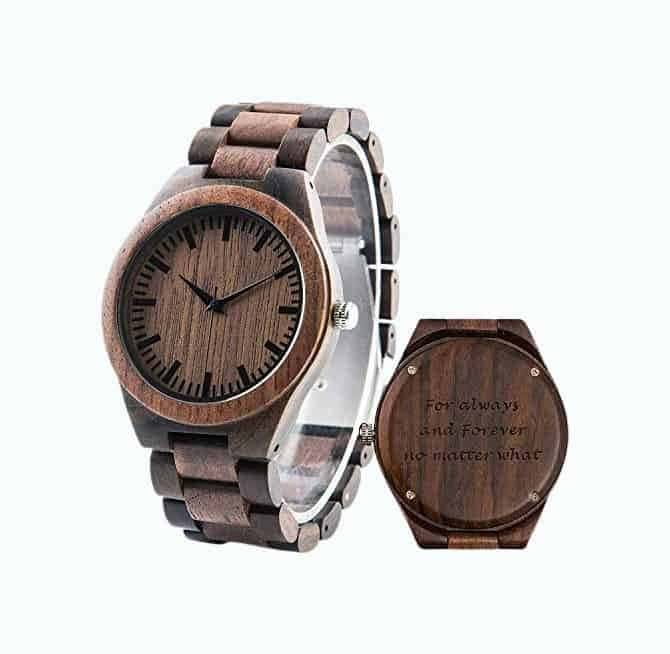 Custom Engraved Wood Watch