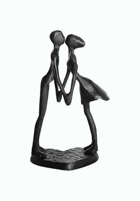 Iron Couple Sculpture