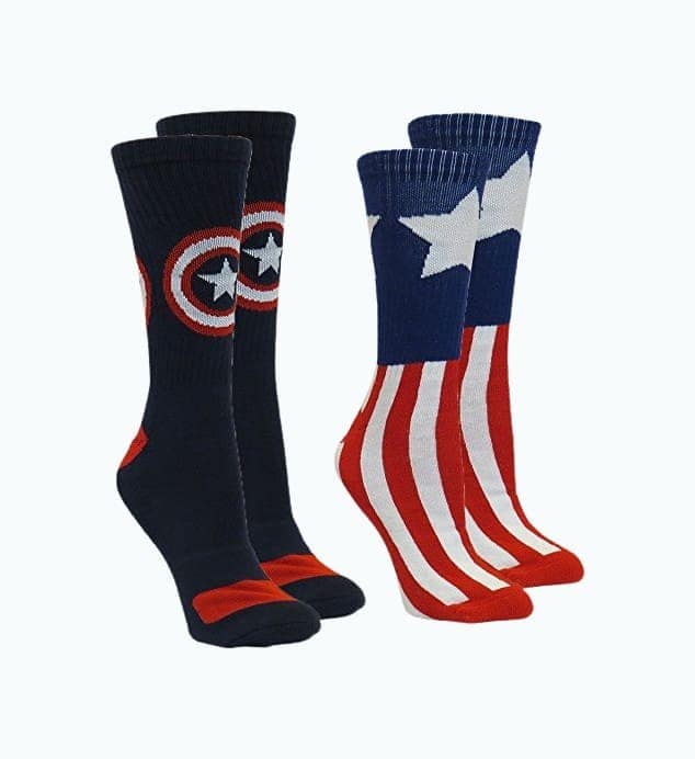 Marvel Captain America Crew Socks