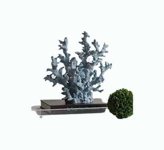 Decorative Faux Rising Coral Nautical Sculpture