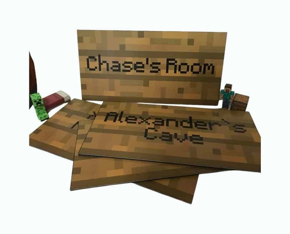 Minecraft Wall Sign