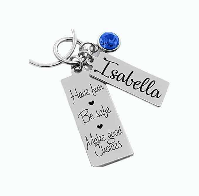 First Time Driver - Sweet 16 Birthday - Personalized Keychain