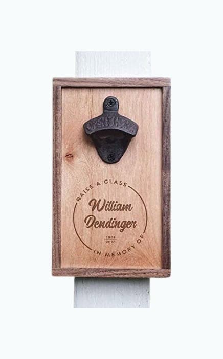 Personalized Mounted Bottle Opener