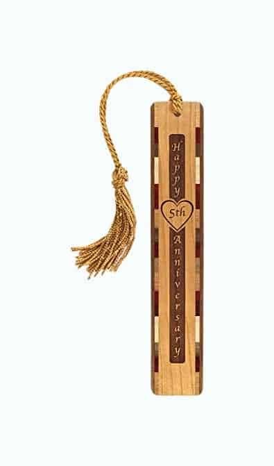 Personalized Engraved Wooden Bookmark with Tassel