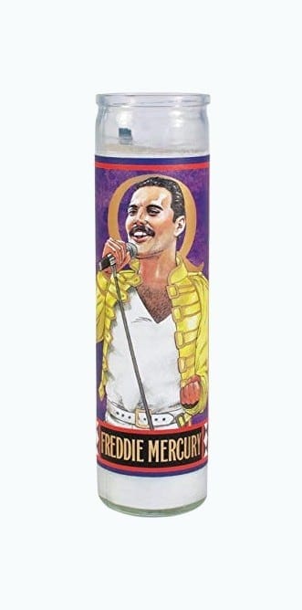 Freddie Mercury Secular Saint Candle