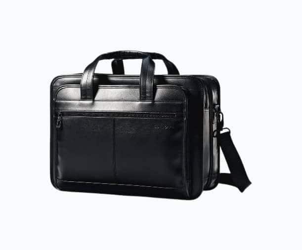 Samsonite Leather Expandable Briefcase