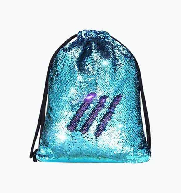 Mermaid Sequin Drawstring Bag