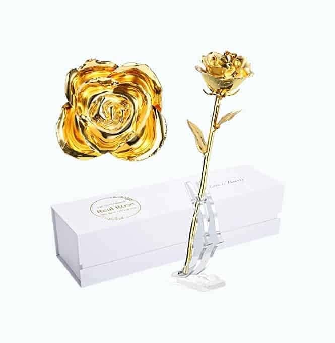 24k Gold Dipped Rose