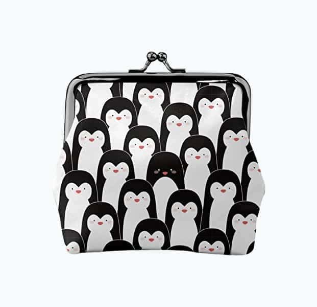 Cartoon Penguin Coin Purse