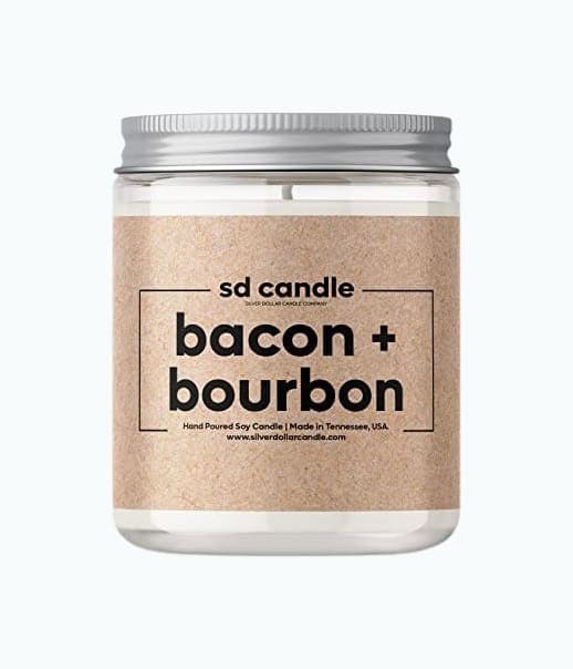 Bacon & Bourbon Man Candle