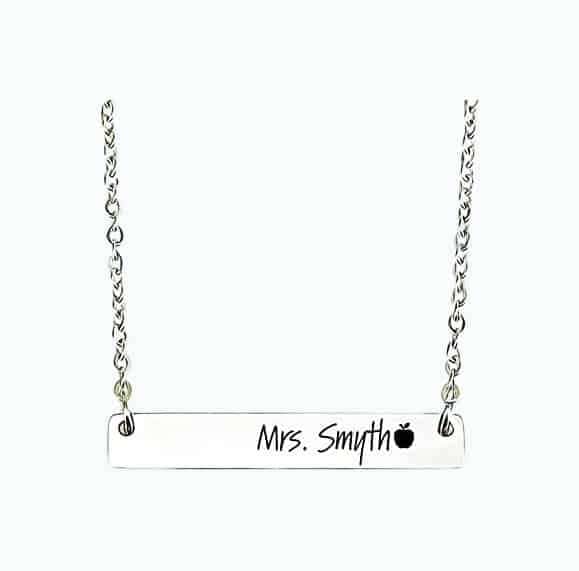 Personalized Teacher Necklace