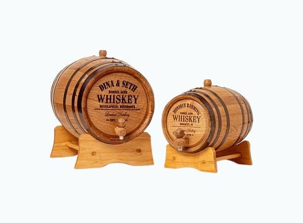 Personalized Whiskey Barrel