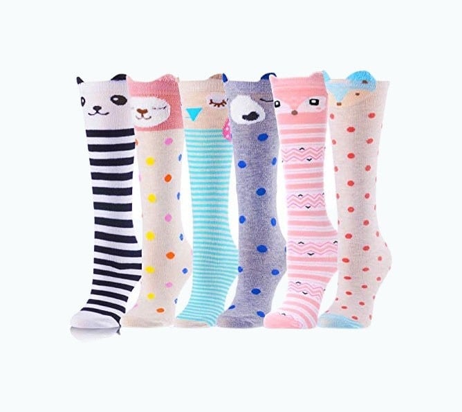 Animal Pattern Knee Socks