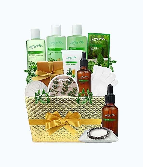 Bed Bath Body Gift Set Eucalyptus Mint