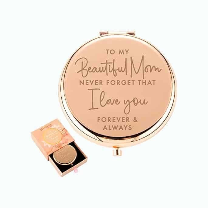 Rose Gold Compact Mirror