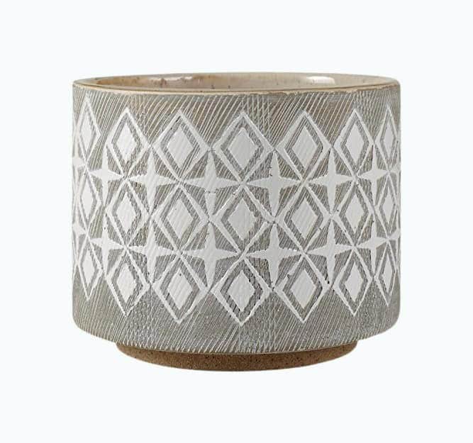 Rivet Geometric Ceramic Planter Pot