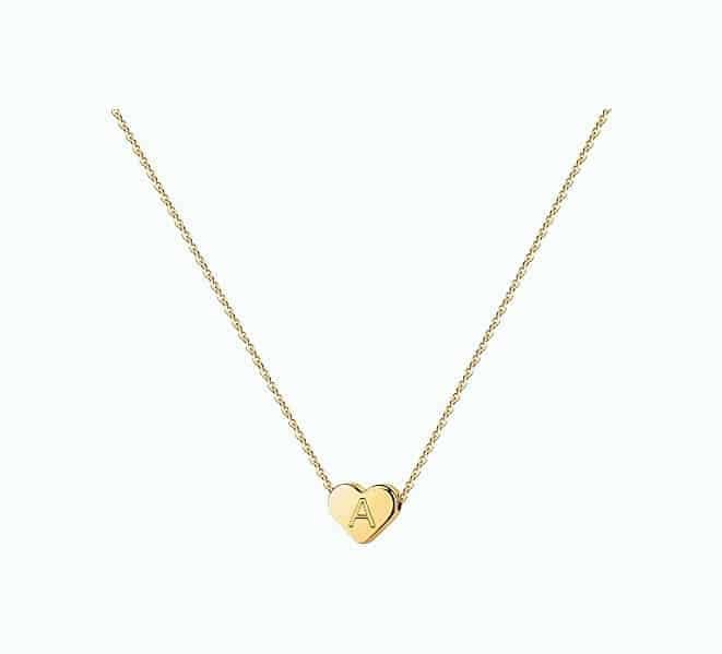 Heart Initial Necklace