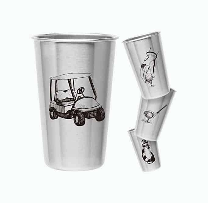 Golf Pint Cups Set