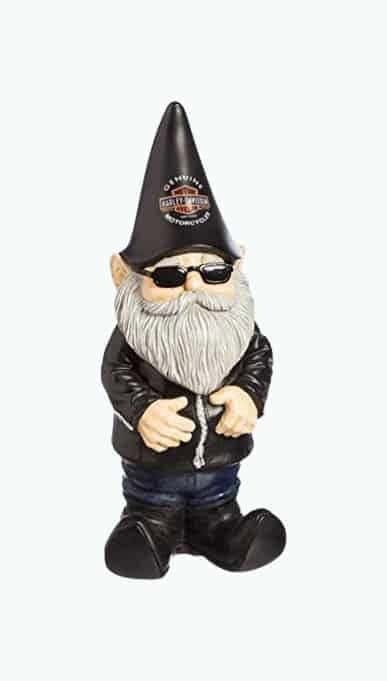 Harley-Davidson Biker Themed Garden Gnome