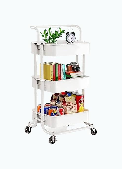 3 Tier Mesh Utility Cart