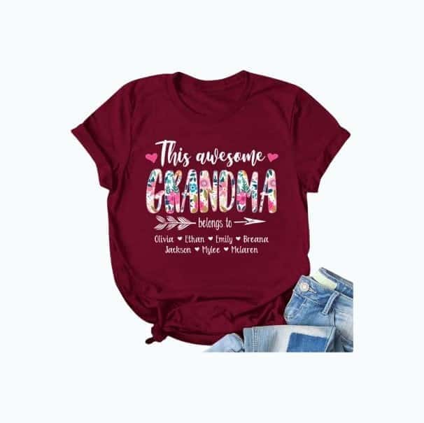 Personalized Grandma Shirt