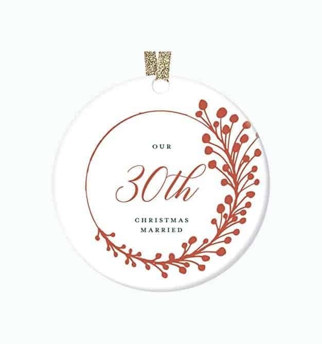 30th Anniversary Christmas Ornament