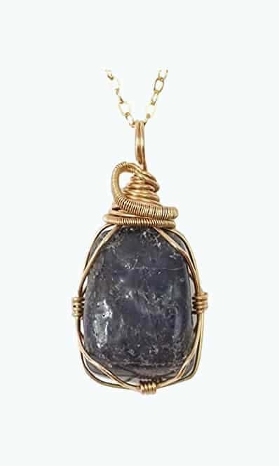 Raw Sapphire Necklace