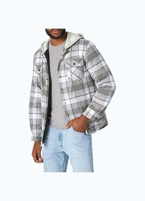 Wrangler Flannel Shirt Hoodie