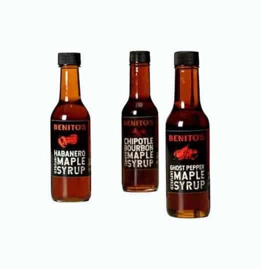 Chili Infused Maple Syrup Trio