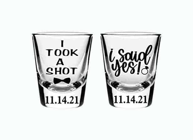 Just Engaged Shot Glasses