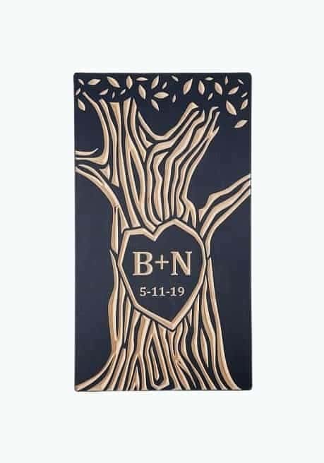 Personalized Tree Wood Carving