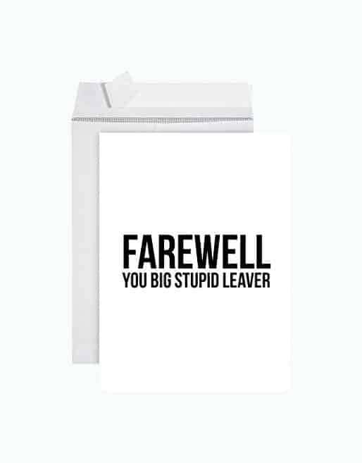 Jumbo Farewell Card With Envelope 8.5 x 11 inch