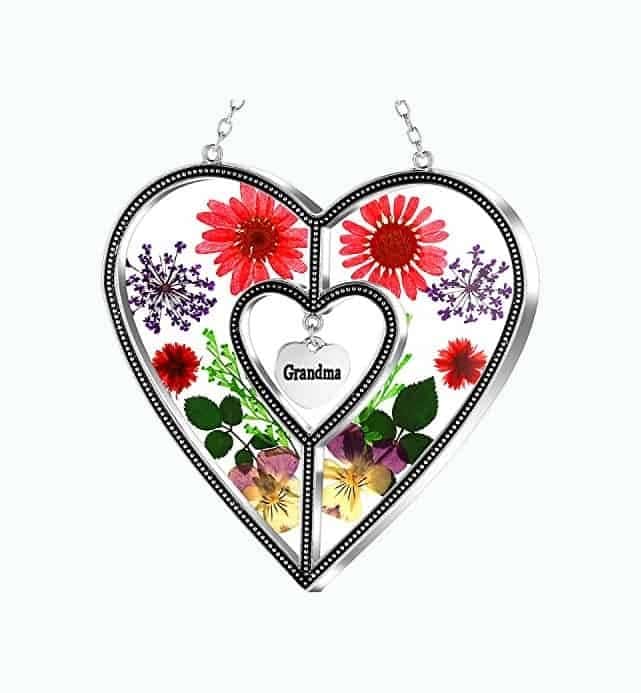 Grandma Heart Suncatcher