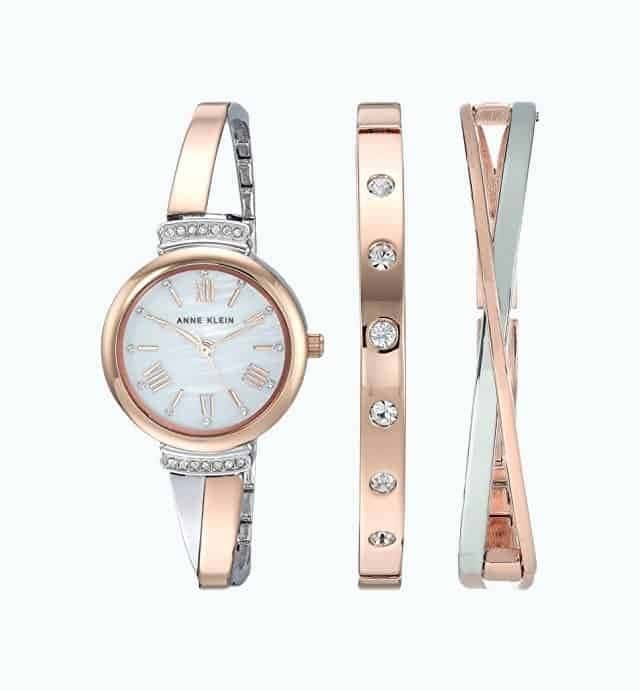 Anne Klein Bangle Watch Set