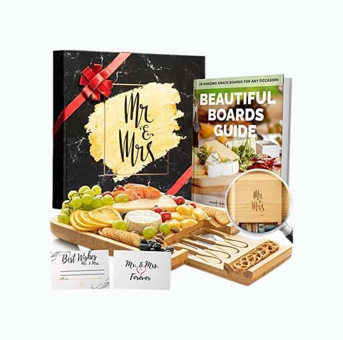 Mr. And Mrs. Cheese Board Set