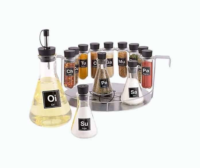 Chemistry Spice Rack Set