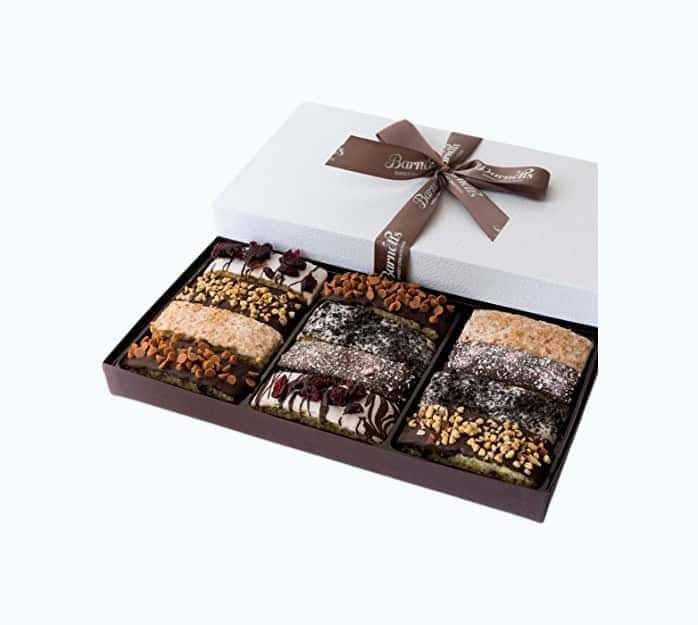 Gourmet Chocolate Biscotti Gift Basket