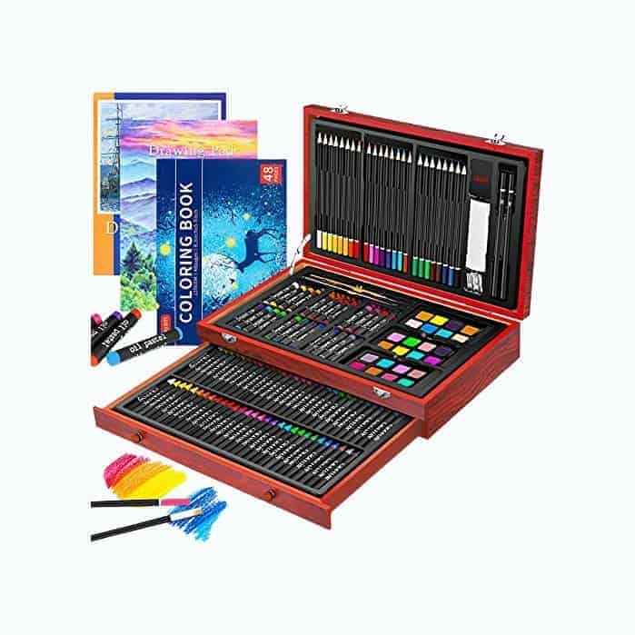 150-Pack Deluxe Wooden Art Set