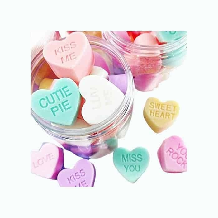 Conversation Heart Soap In A Jar