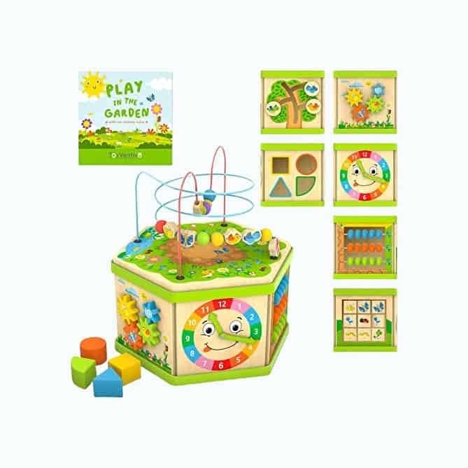 Wooden Activity Cube