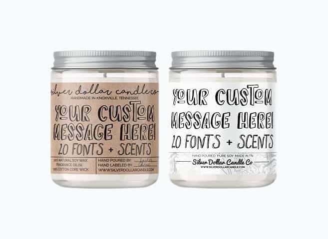 Personalized Scented Soy Candle