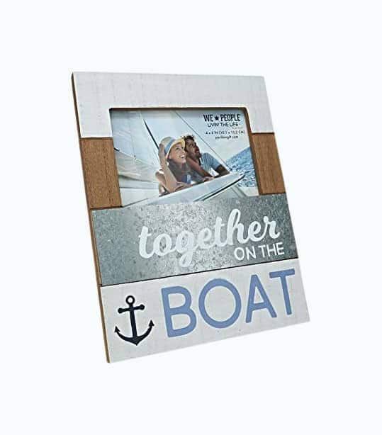 Together On The Boat Picture Frame