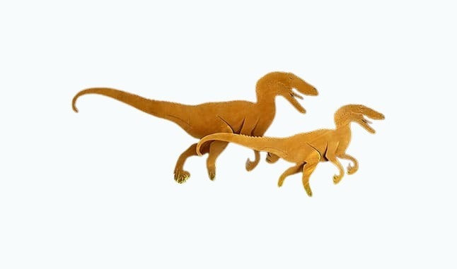 Velociraptor Garden Sculpture Set