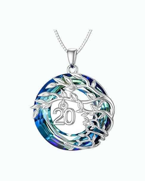 20th Birthday Tree Of Life Necklace