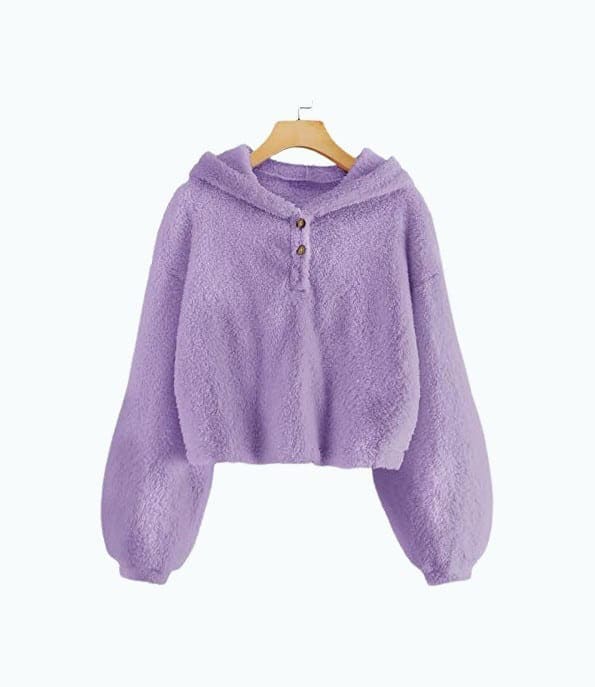 Fuzzy Pullover Hoodie