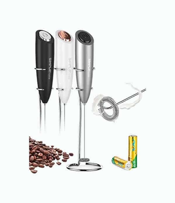 Handheld Battery-Operated Electric Milk Frother