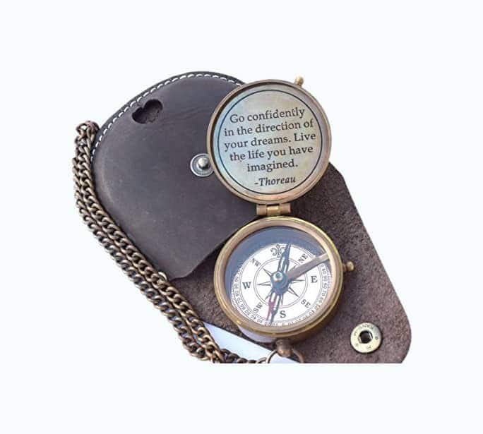 Engraved Compass Keepsake