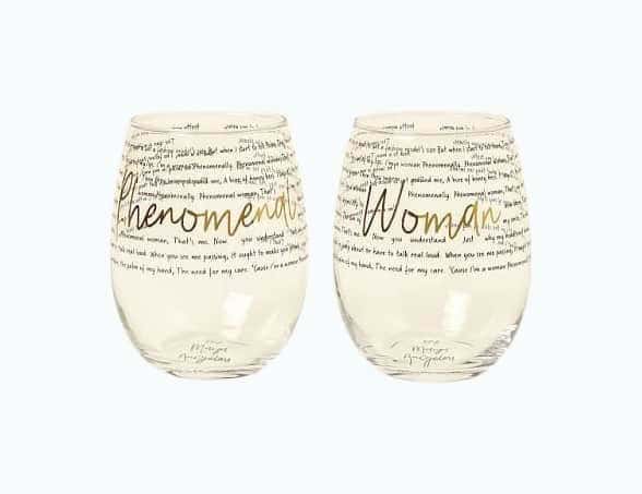 Phenomenal Women Glasses Set