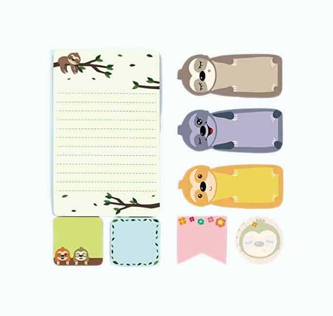 Sloth Sticky Notes Set